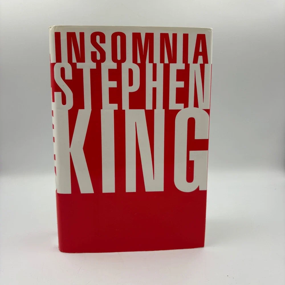 Viking Insomnia Hardcover Book Adult Red Good 1st Edition Stephen King